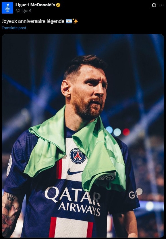 Ligue 1 Chúc Mừng Nhiệt Liệt Sinh Nhật 38 Tuổi Của Messi