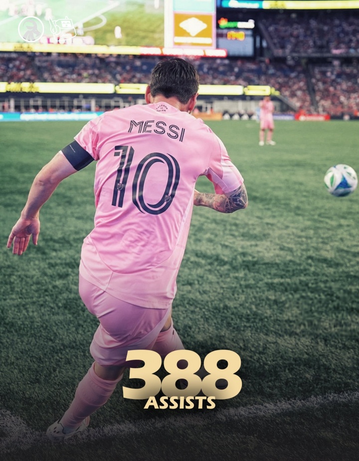 38 tuổi vẫn đỉnh cao: Messi chạm mốc 388 kiến tạo, còn 12 đường chuyền nữa là đạt 400!